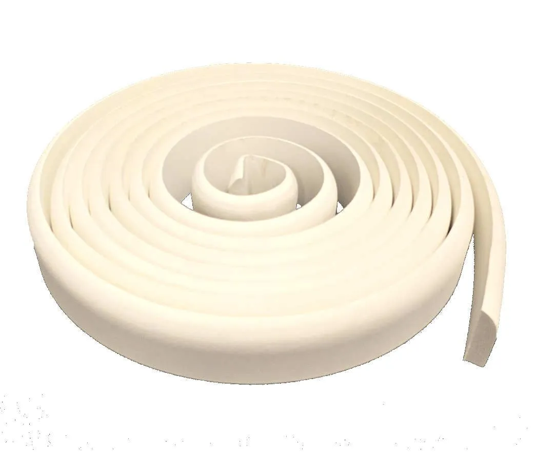 44mm x 10mm x 4.8m Skirtex flexible skirting board - Bullnose style