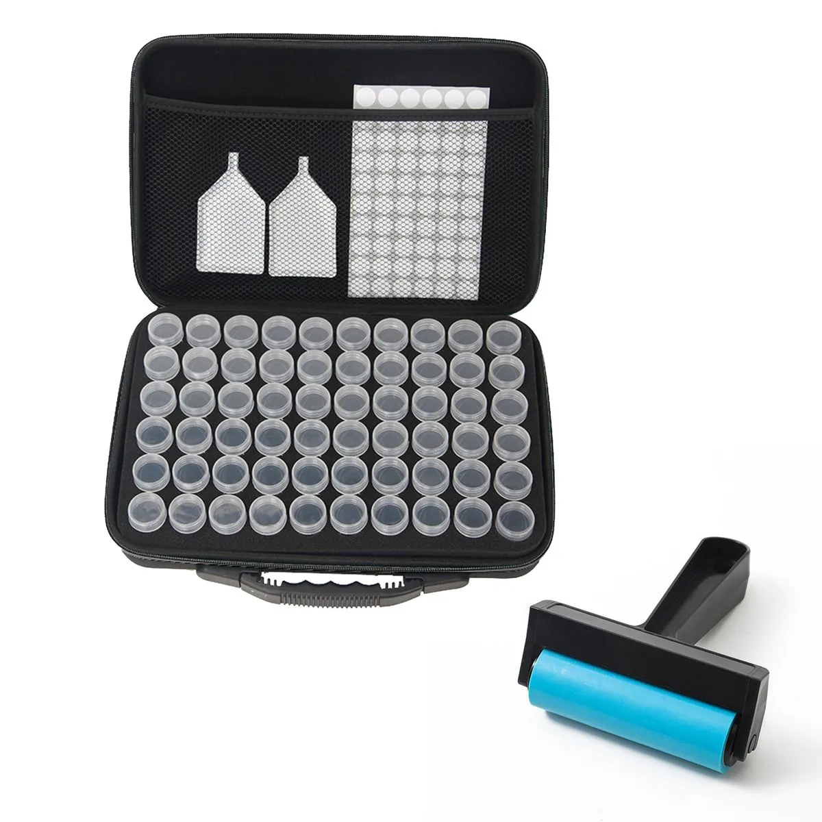 60 Slots Diamond Painting Storage Organizer with Diamond Art Accessories