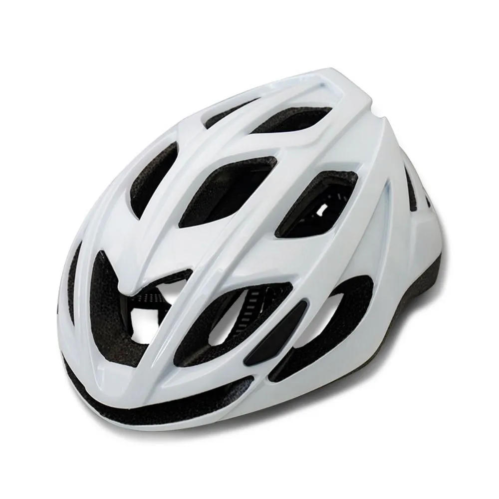 Adult Cycling Helmet - Integrally Moulded - 14 Vents - High-Density EPS+PC - All white
