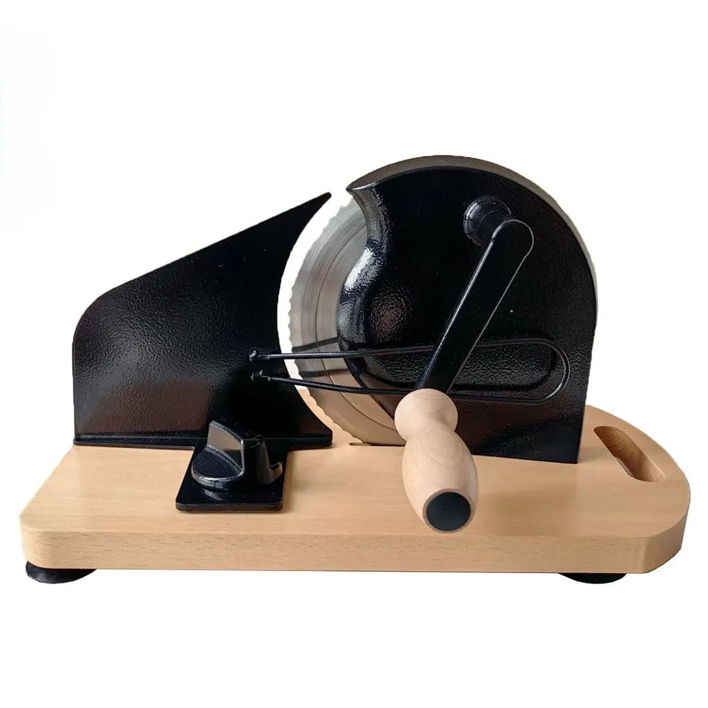 Manual Bread/Cheese Slicer Adjustable Thickness, Steel Blade & Suction Base