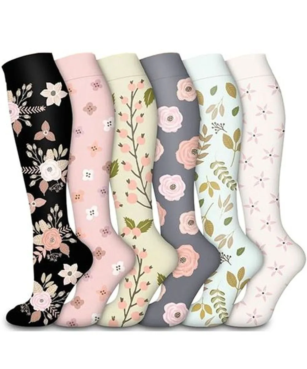 Compression Socks for Women and Men Circulation - 6 Pairs