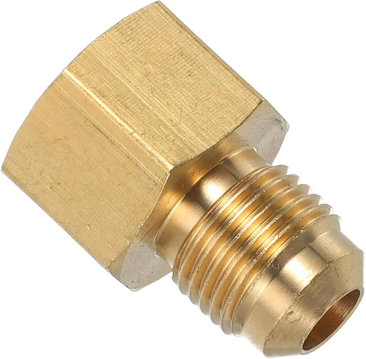 Brass Gas Heater Adapter Flare Npt Threaded Connection for Secure Gas Pipe