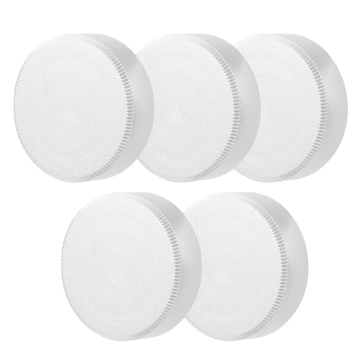 5Pcs C-Mount Rear Caps - Metal Protective Cover (Silver)