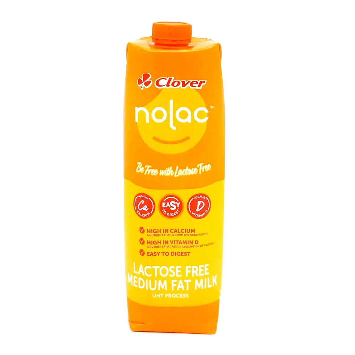 Clover UHT Nolac Lactose Free Medium Fat Milk (3 x 1 Litre)