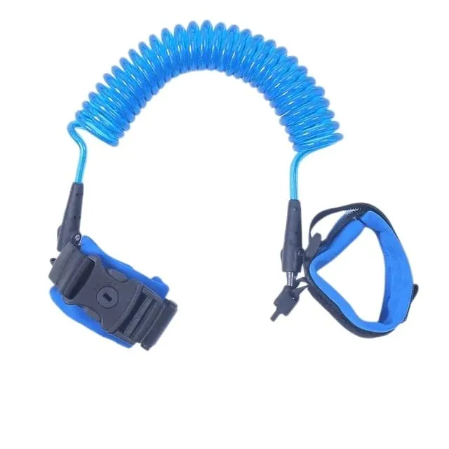 Safety Baby Anti Lost Wrist Link Harness Strap Walking Hand Belt Rope - Blue