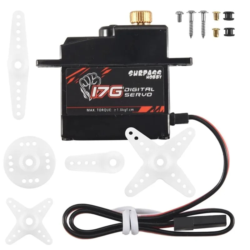 Surpass Hobby S0017M 17G Gear 1.8Kg Servo for Rc 1/18 Truck Car Boat