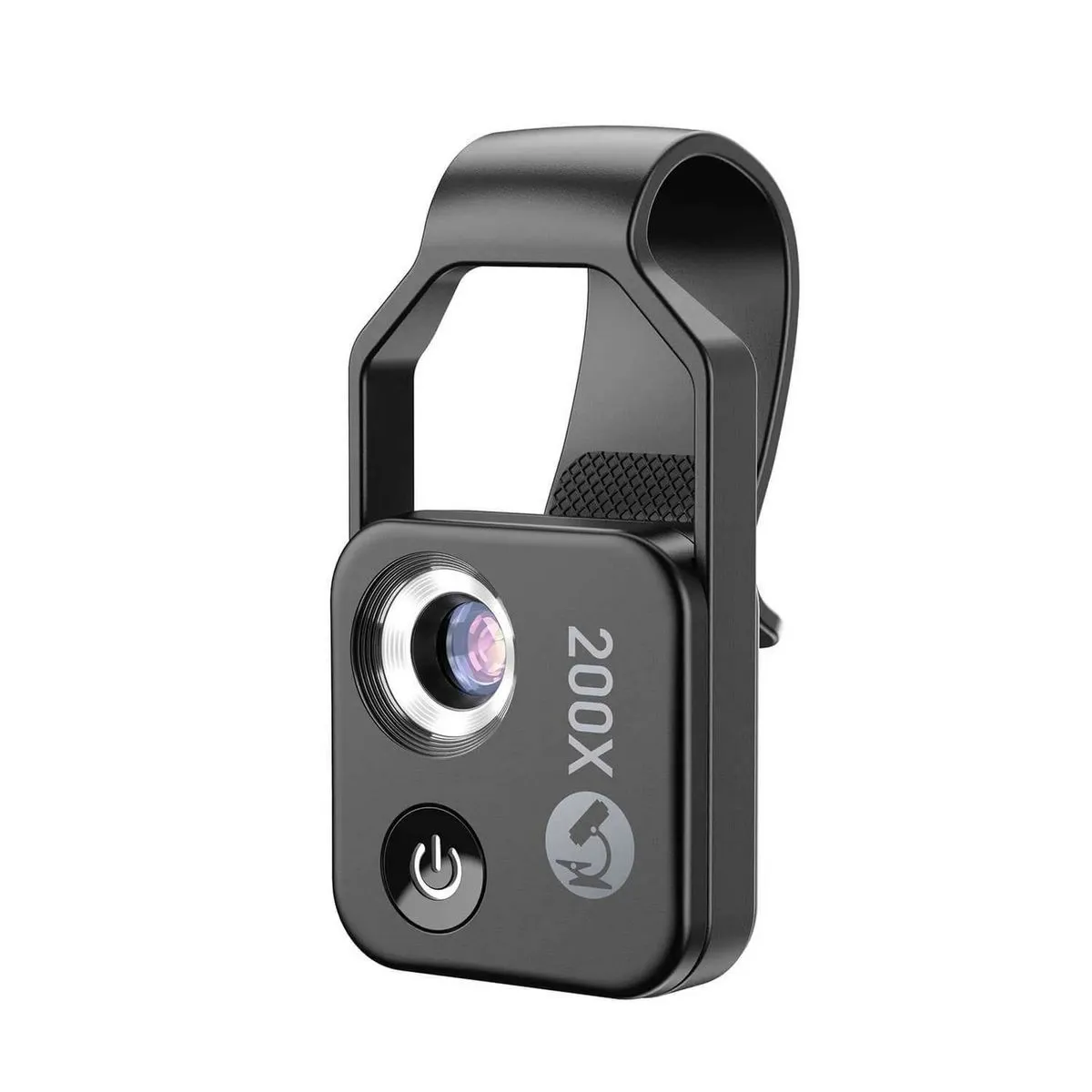 Mobile Phone Microscope Lens High Definition 200x - Black