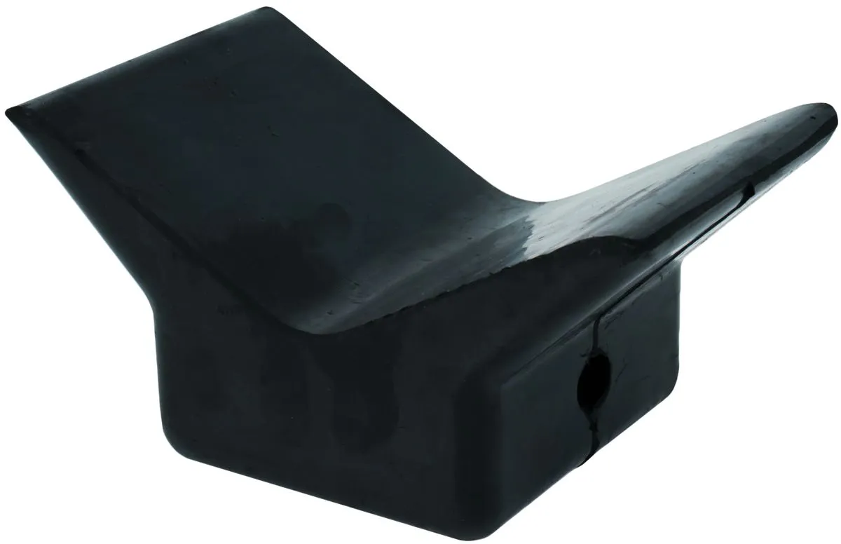 Rubber V Buffer Block for Boat Trailers - 79.5mm Base