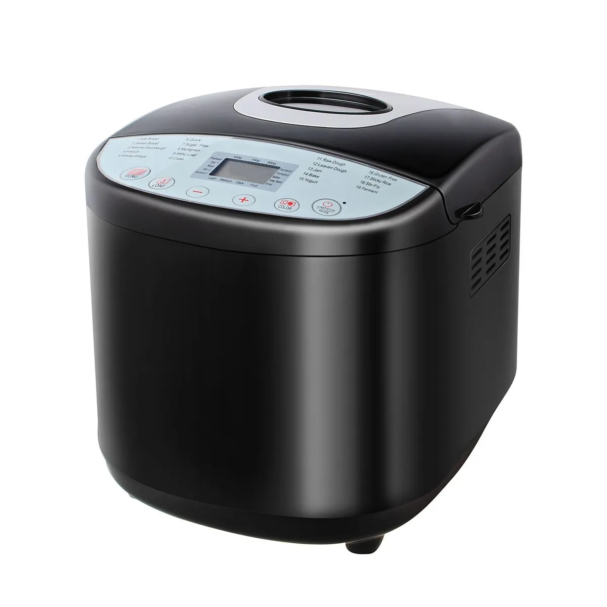 19-in-1, 2LB Automatic Bread Maker with LCD & Delay Timer & Keep Warm