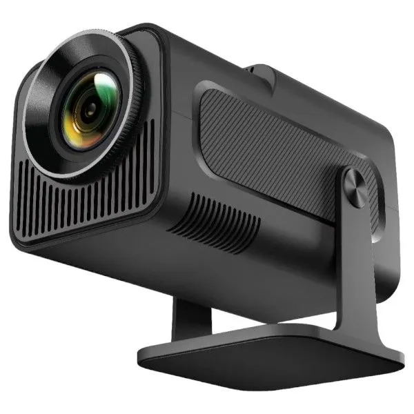 LYNCAST - Full HD 4K Projector With Dual HiFi Stereo Surround Sound - Black
