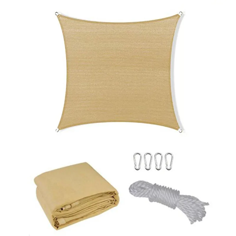 Creative Living Sun Shade Sail 3x3m Square - Sand