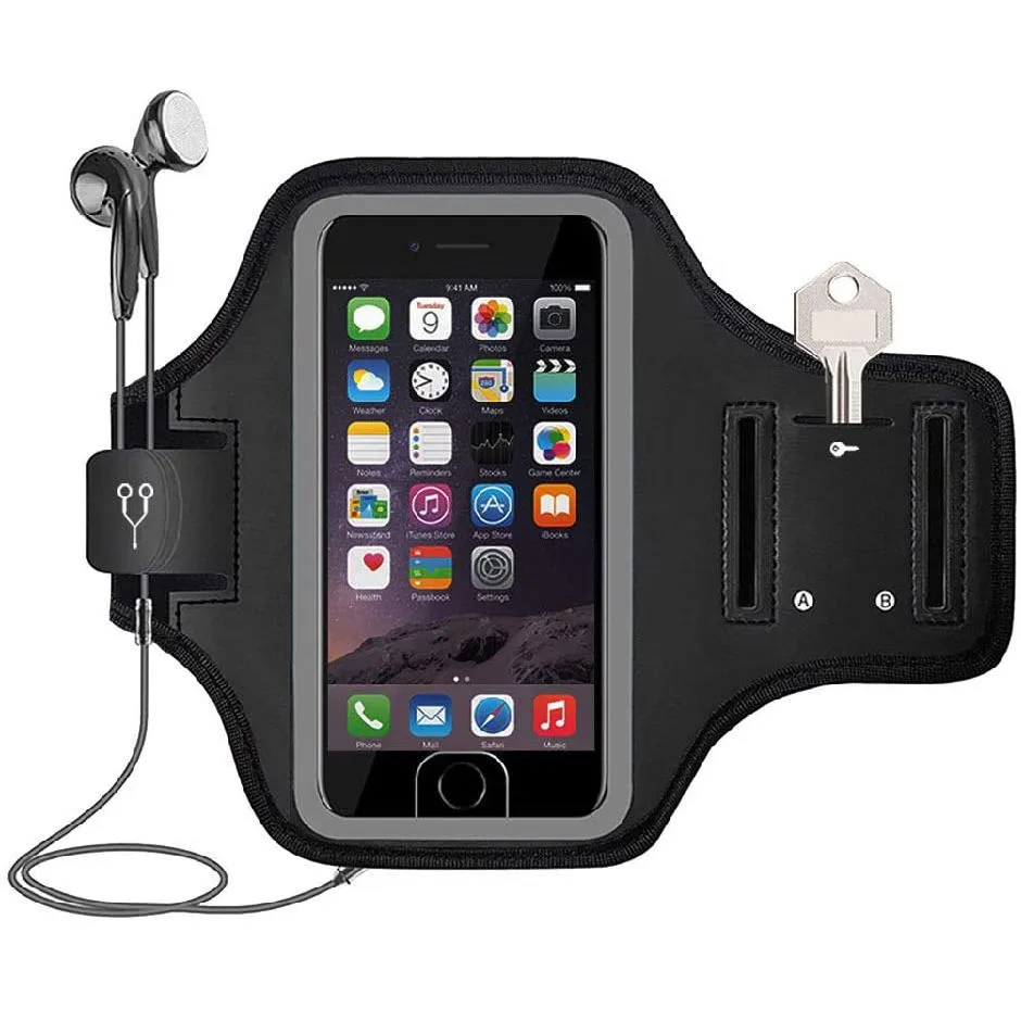 Night-Running Armband | Sweatproof & Rain-Resistant | Card Storage Pocket