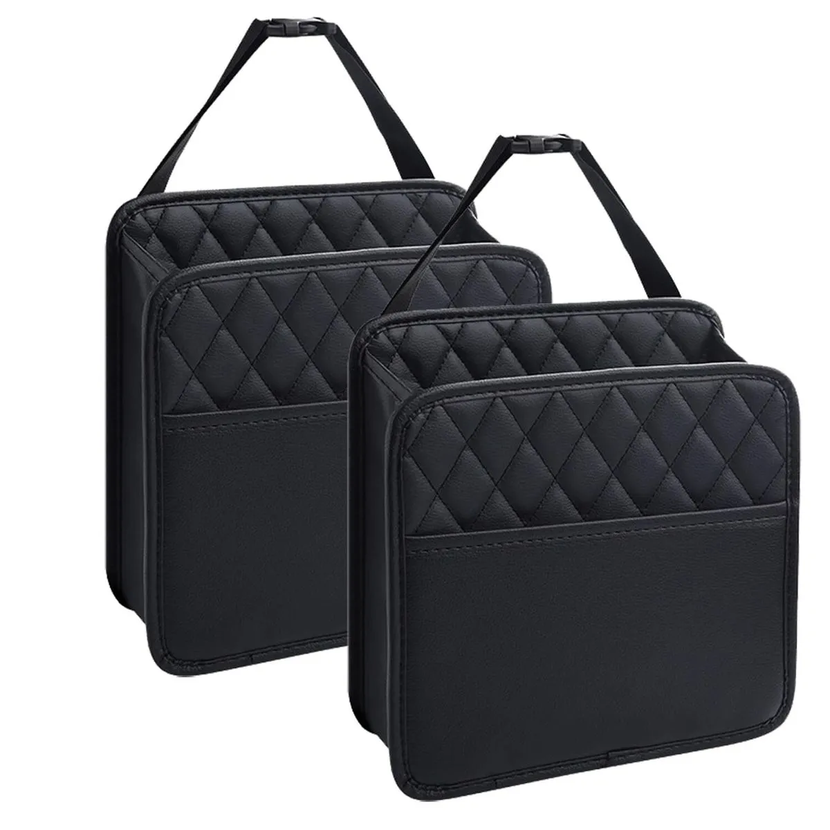 Car Seat Organizer, Waterproof PU Leather Backseat Car Organizer - 2 Pack