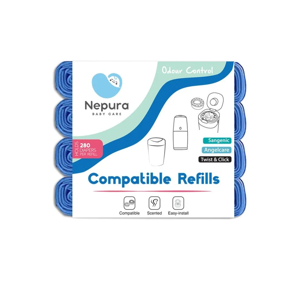 Nepura Nappy Bin Eco-Refills Compatible with Tommee Tippee Bins