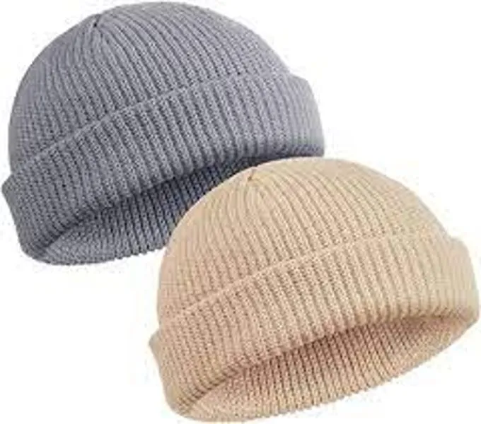 Classic Unisex Winter Knitted Beanies - Set of 2