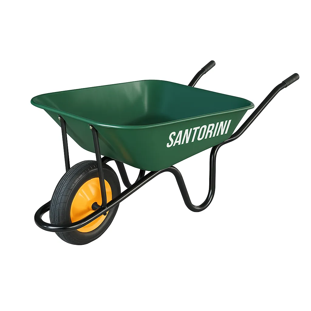 Heavy Duty Steel Tray Wheelbarrow - Construction, Garden & Farm Use
