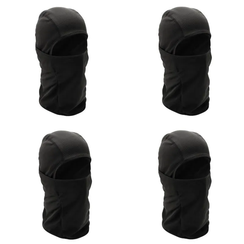 Set Of 4 Ski Balaclava Face Mask JG-63 - Black