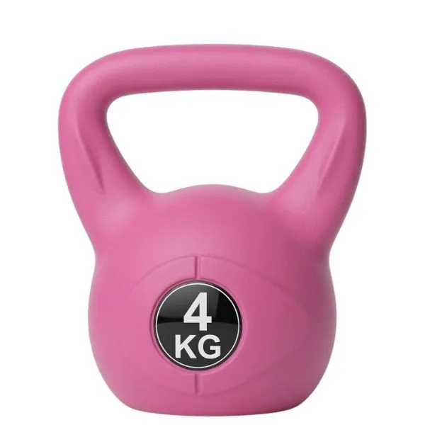 4KG Pink Kettlebell for Women Home Gym Strength Training