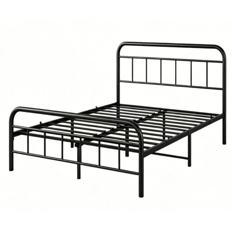 Double Metal Bed Frame,Full Size Bed Frame with Storage Space