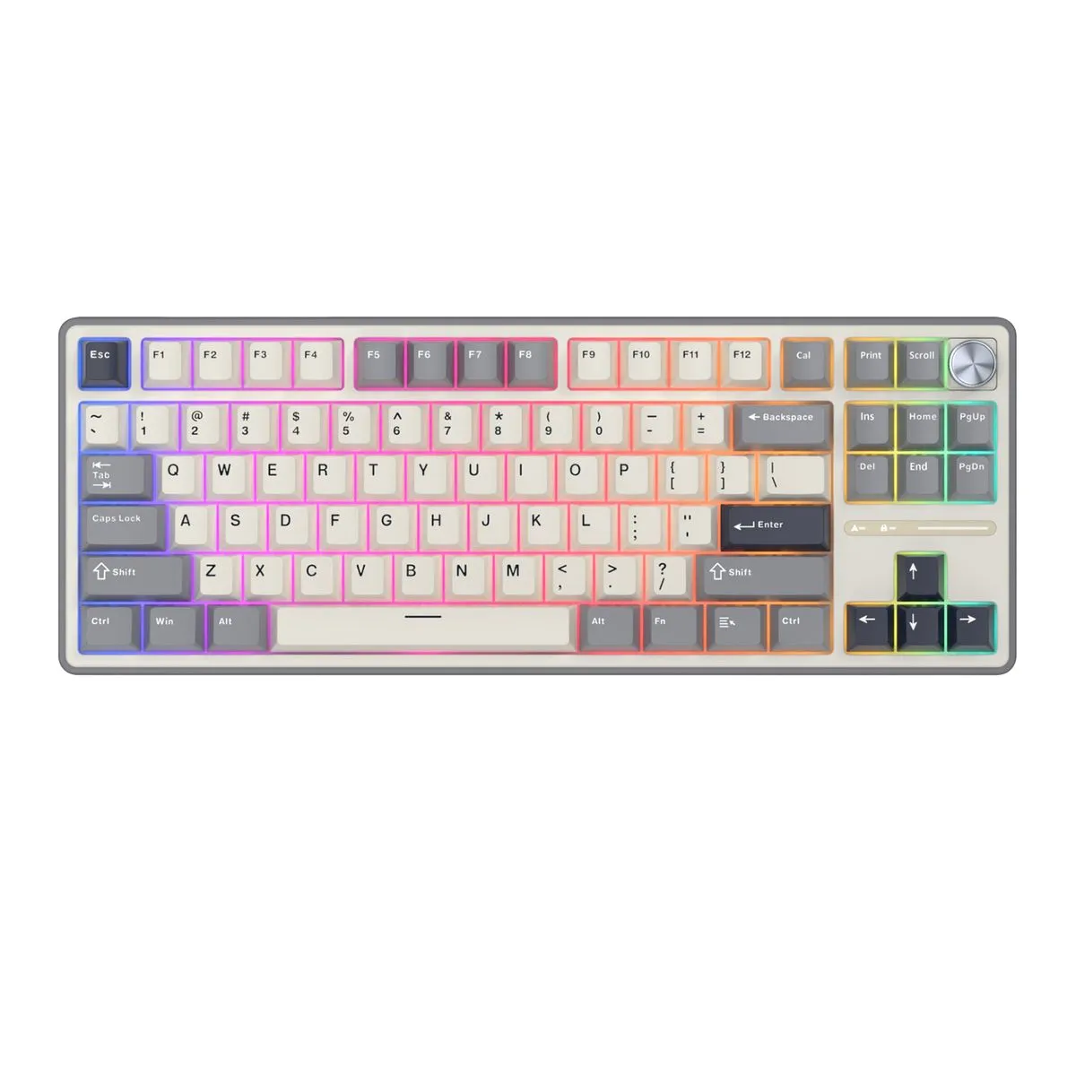 Royal Kludge RK87 Pro TKL Wired Mechanical Keyboard - Linear Switch - Grey