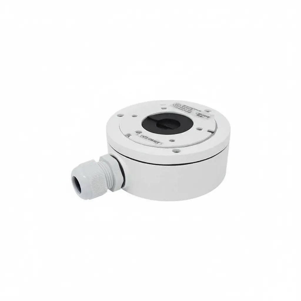 White Junction Box for Security Camera Installation
