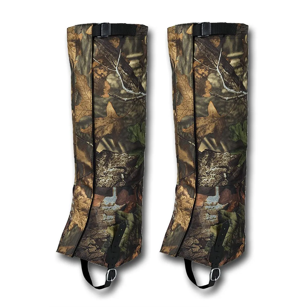 600D Waterproof ,Adjustable Hiking Gaiters with Reinforced Foot Strap