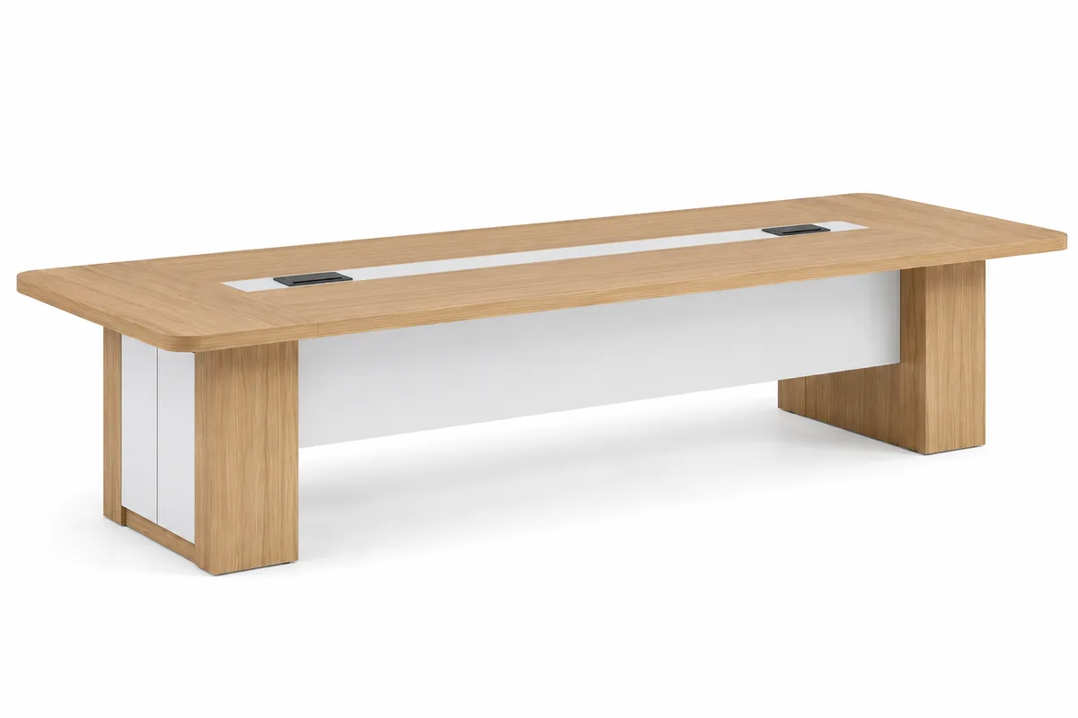 Executive Boardroom Conference Table 3.2 m Modern Meeting Room Table - Oak