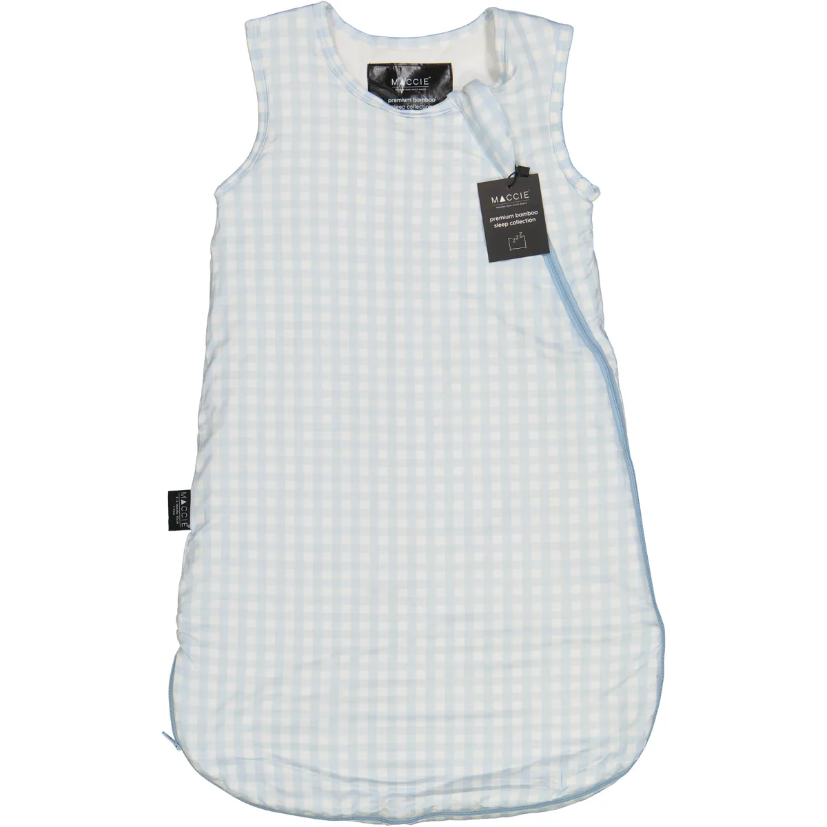 MACCIE Winter Bamboo Sleepsack l Powder Blue Gingham