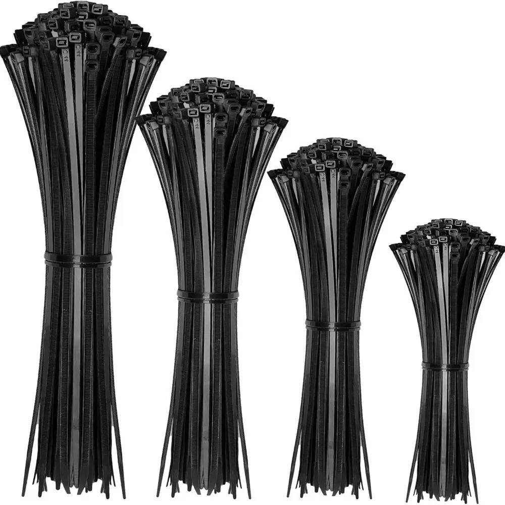 400 Pack Cable Zip Ties,Plastic Wire Ties for Home,Garden,Workshop-Black