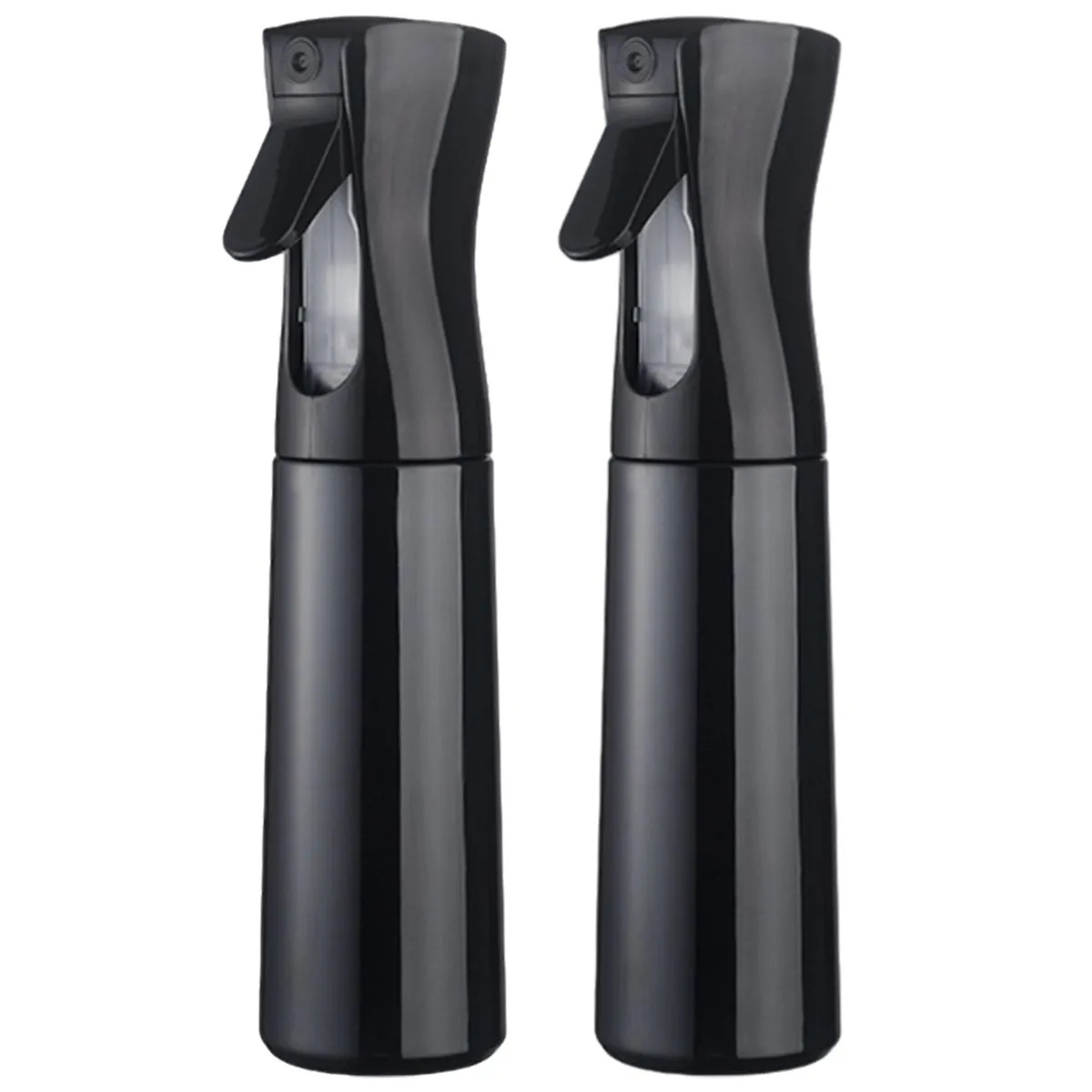2 Spray Bottle, 300 ml Fine Mist Spray Bottle Sprayer for Hair Gardening - Black