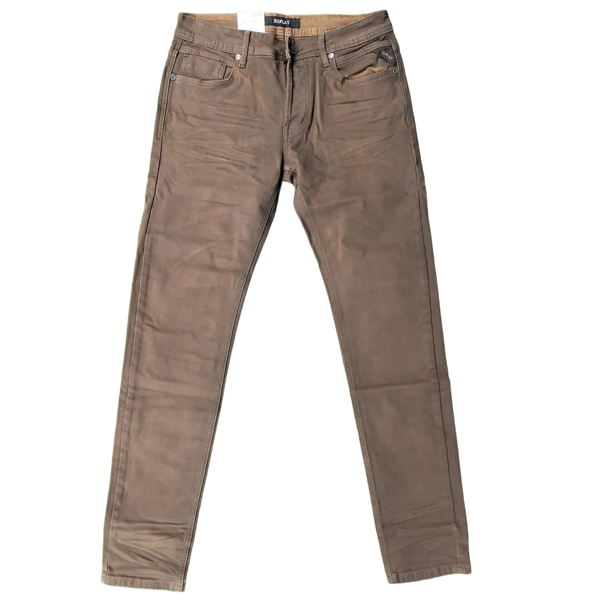 Replay RS65 ResinPlus Skinny Jeans - Brown