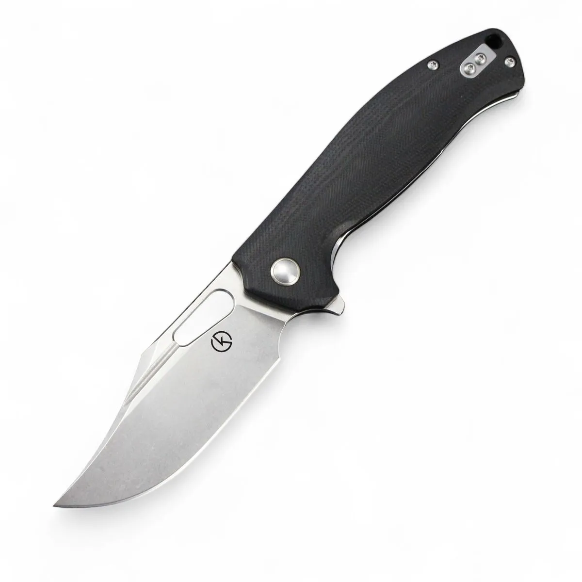 Koch Knives Modified Bowie-Style Folding Knife - 14C28N Blade - Black