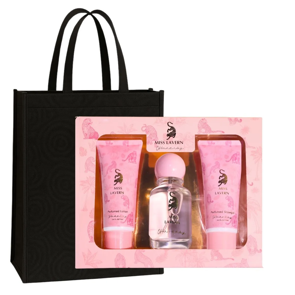 Miss Lavern Perfume Gift Set for Women & Gift Bag COMBO - Black
