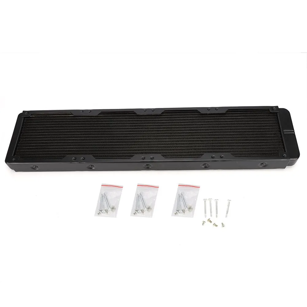 Black 18-Tube Aluminum Radiator