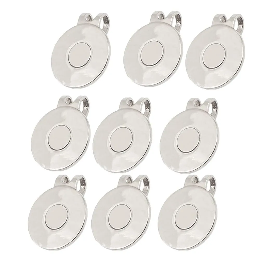 9 Pcs Golf Ball Marker, Magnetic Disc Golf Hat Ball Marker Holder