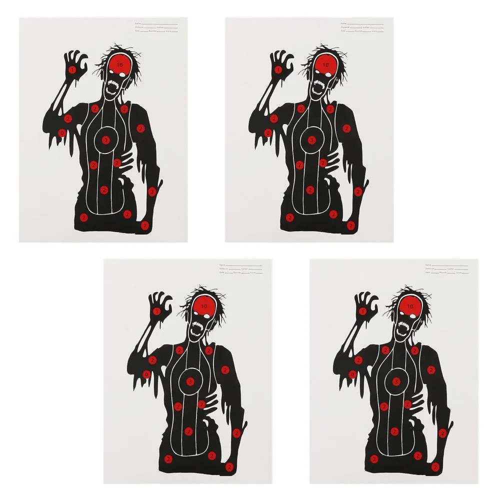 Camping Sport Archery/Gun Shooting ZombieTraining Target Set of 4 (45cm)