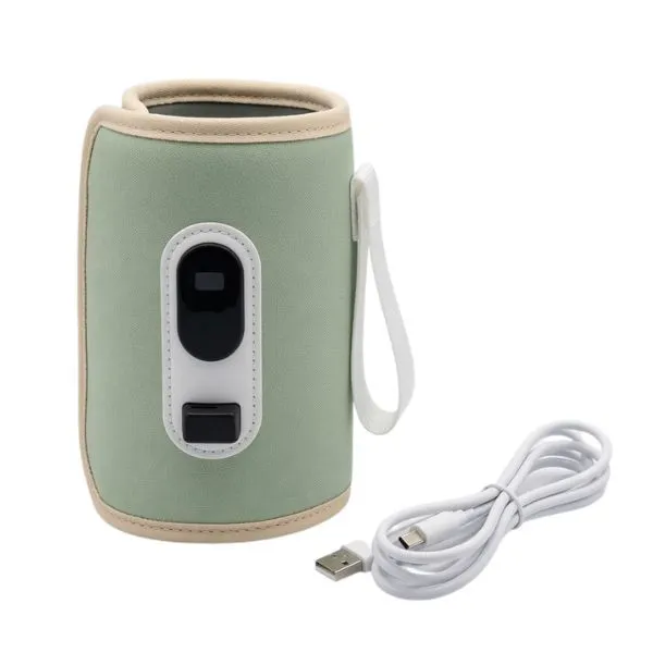 Portable USB Baby Bottle Warmer Electric Milk Heater Green