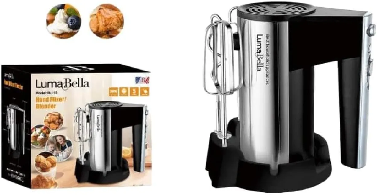 Luma Bella Black Hand Mixer B-2002