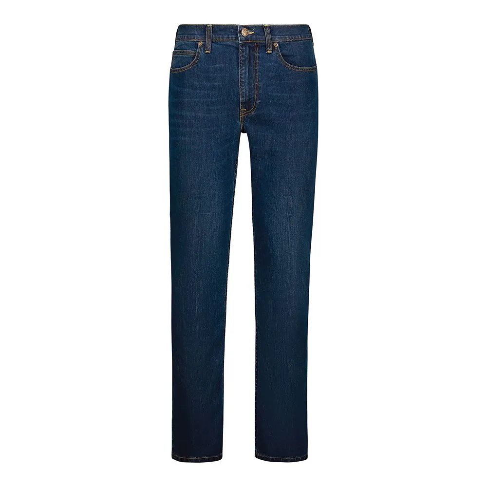 Lee - Mens Detroit Dark Blue Green Stretch Jeans