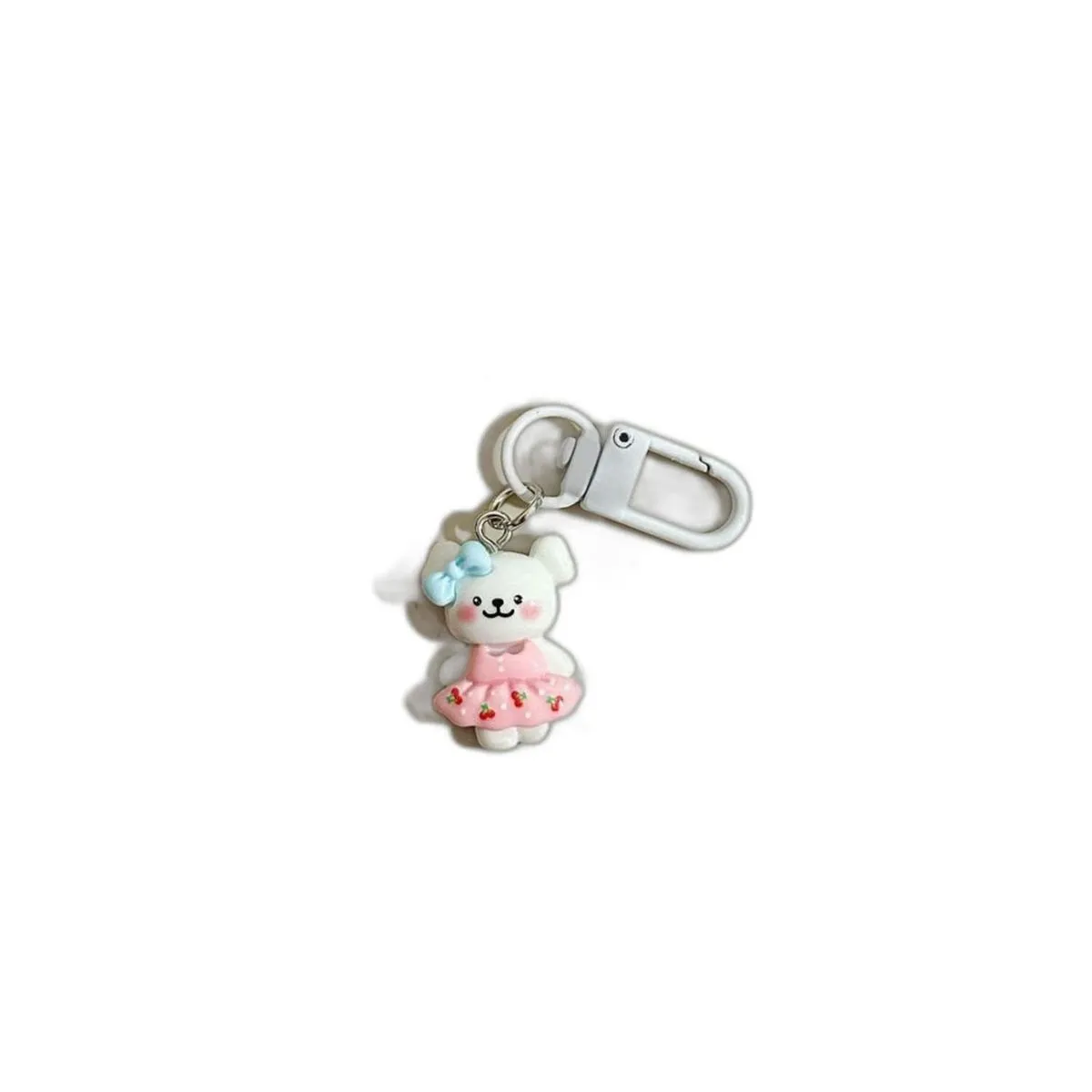 White Buckle C96 Cartoon Puppy Keychain