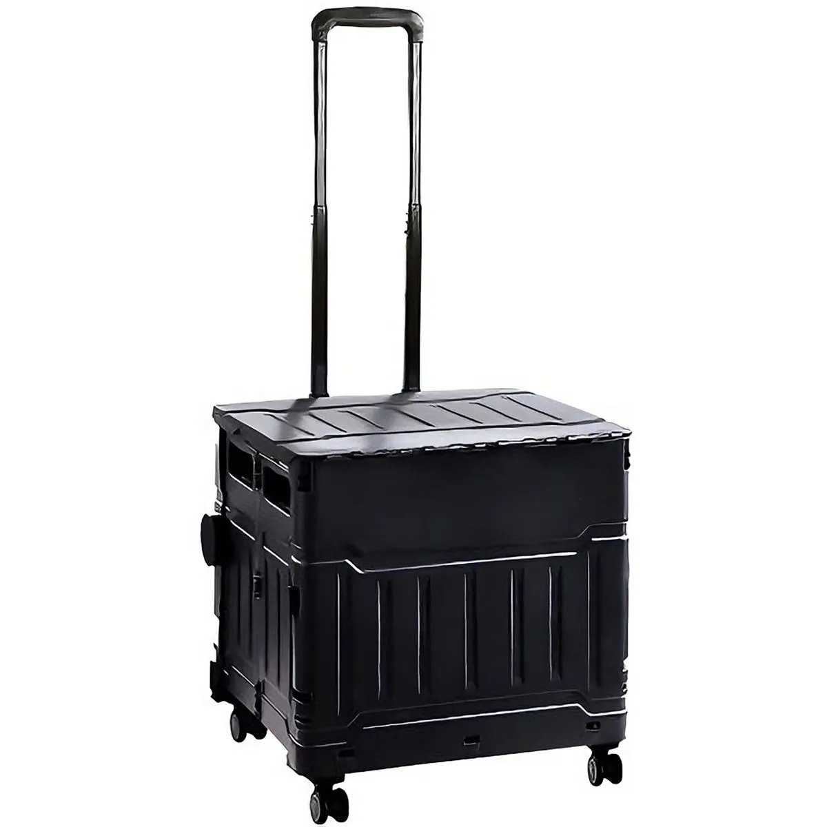 Camping Cart Multifunctional handcart Outdoor Folding Handcart - Black