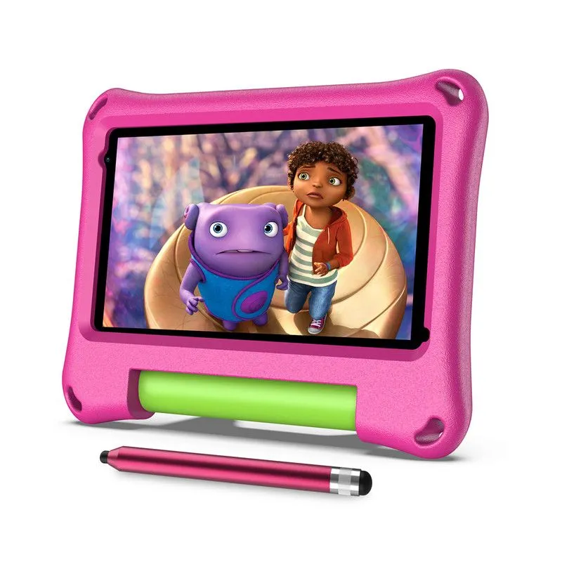 Tablet for Kids with 4GB Toddler Kid-Proof Case Parental Control Pink