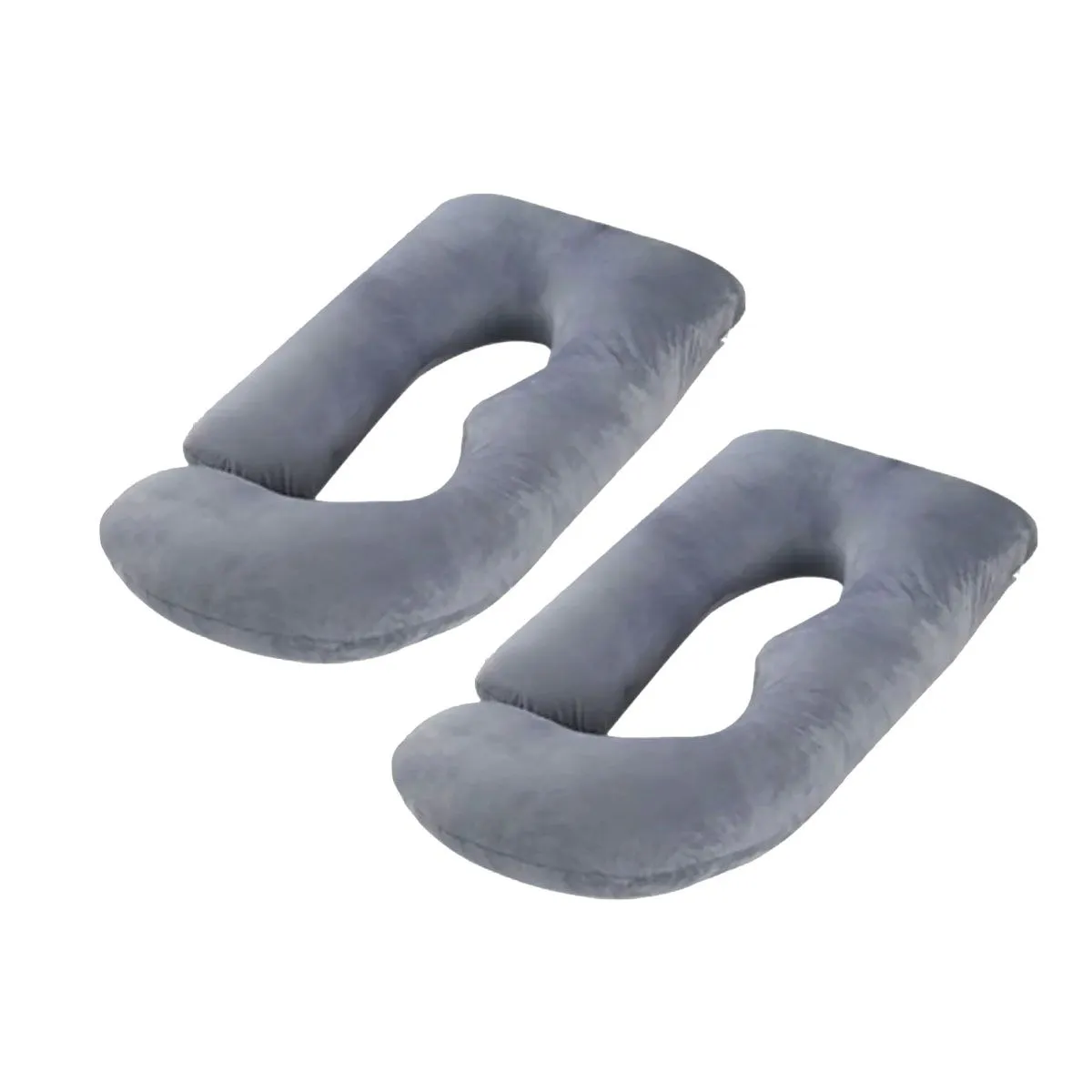 Maternity Support Pillow -Grey U-Shaped Pregnancy Pillow for Side Sleeping