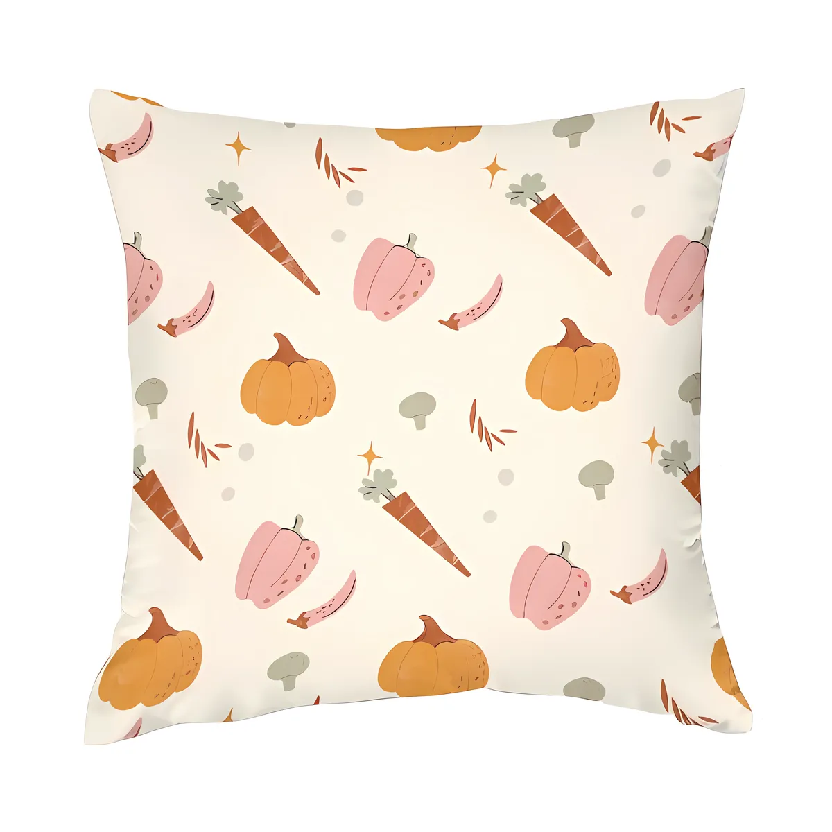 Fruit pattern throw pillow cover, double-sided printing