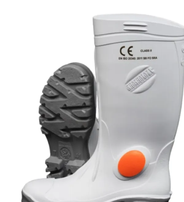 Gumboot Stimela White/Grey+STC
