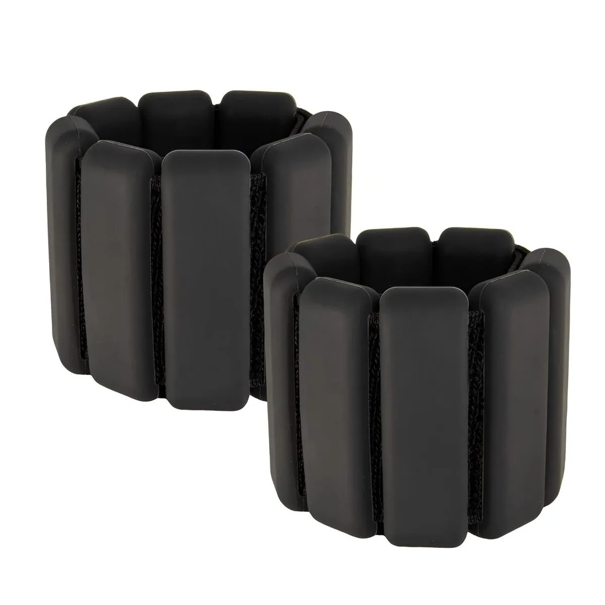 Adjustable Silicone Weighted Bracelet Wrist Bangles for Home Gym Workout - Black