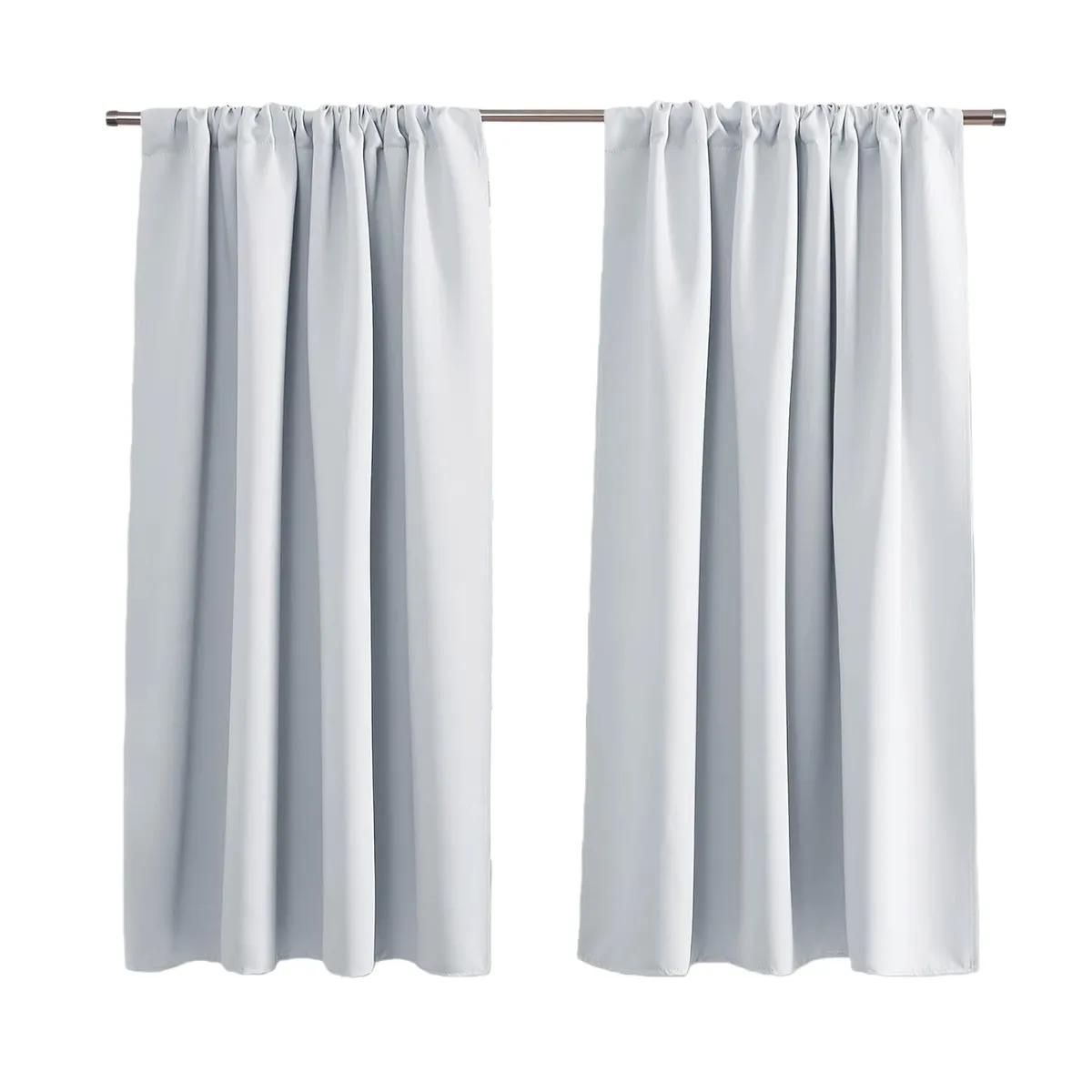 Bedroom & Kitchen Blackout Thermal Curtains - White