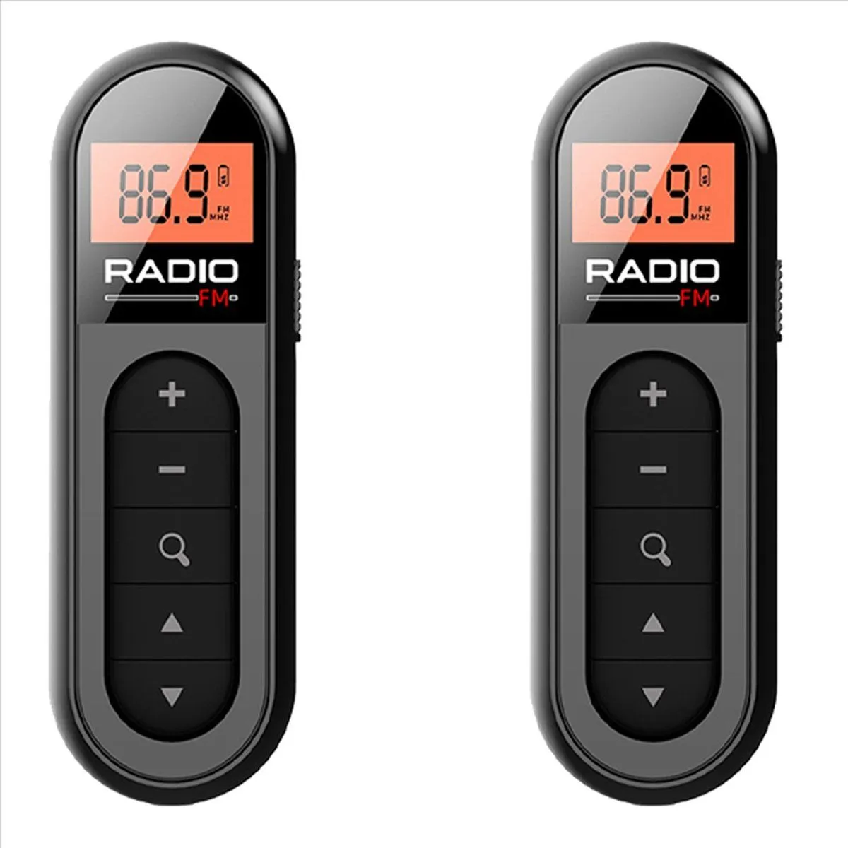 Mini Pocket Fm Radio Rechargeable Portable 76-108Mhz Radio