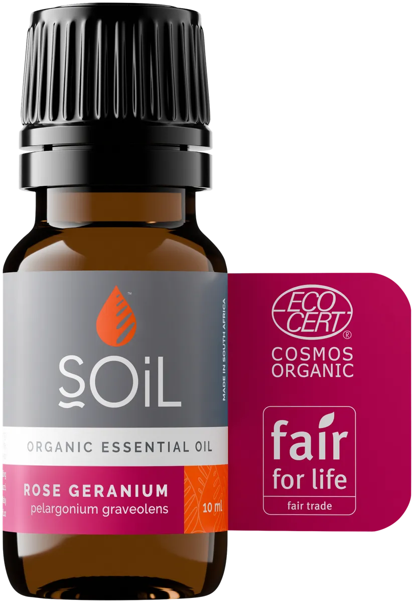 Soil Organic Rose Geranium Essential Oil - 11ml