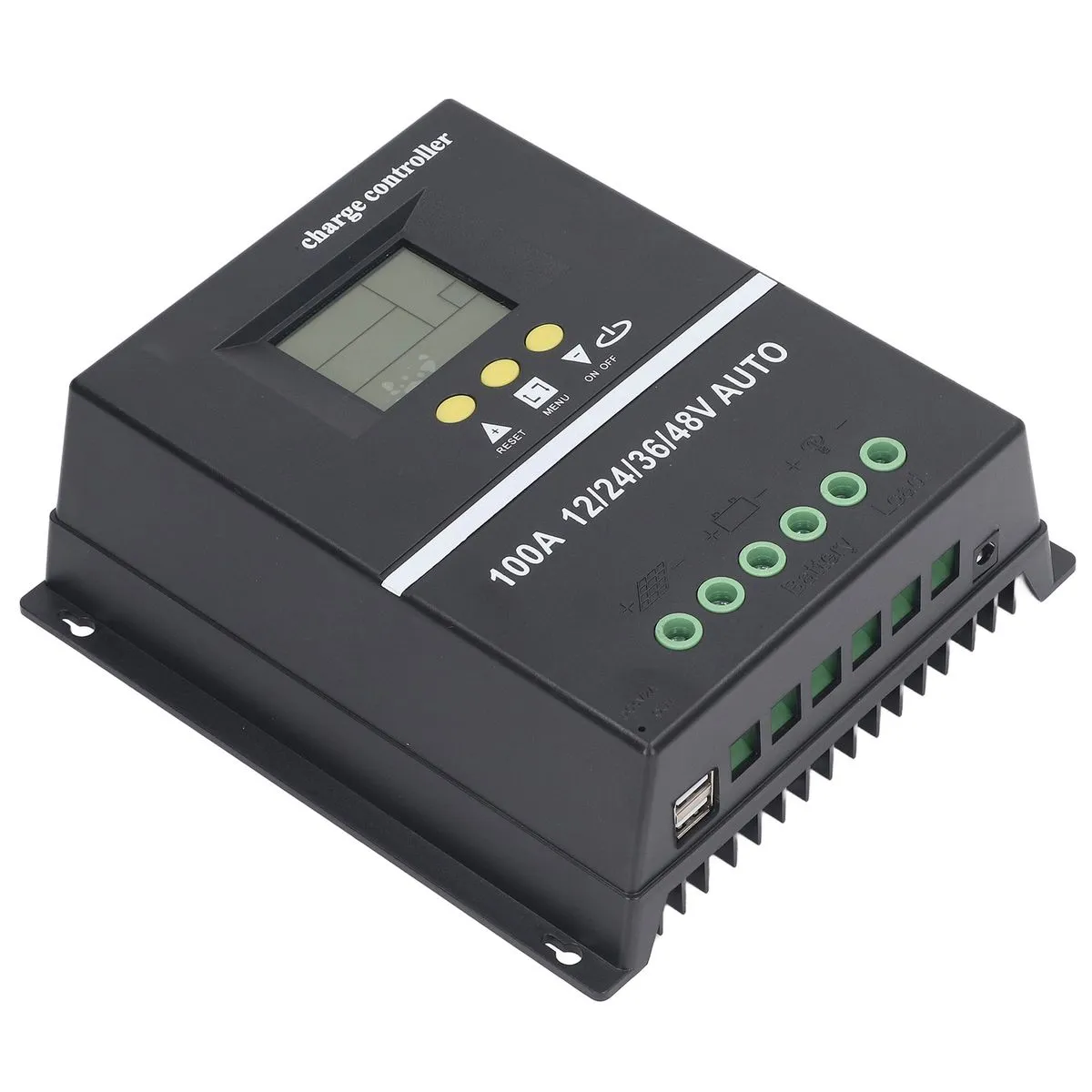 Solar MPPT Controller 12V 24V with Dual USB Ports